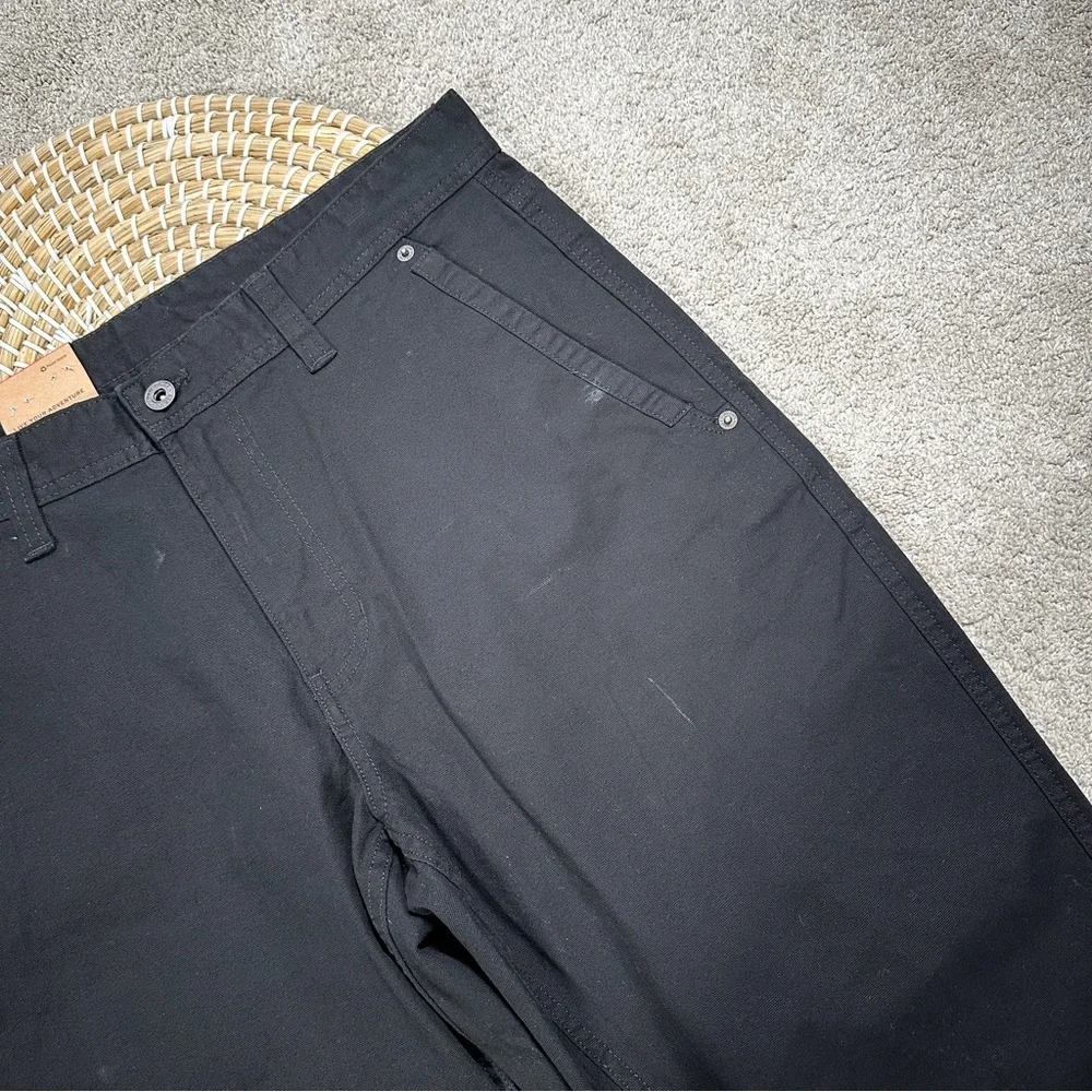 NWOT Eddie Bauer Men’s Canvas Utility Stretch Pants Rugged Workwear Black 34X30